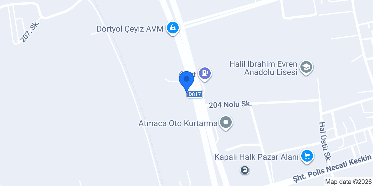 Herkül Çelik Kapı konumu