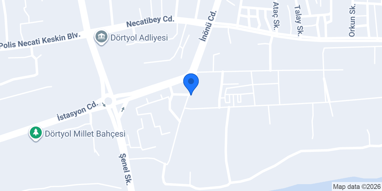 Dörtyol Vergi Dairesi konumu