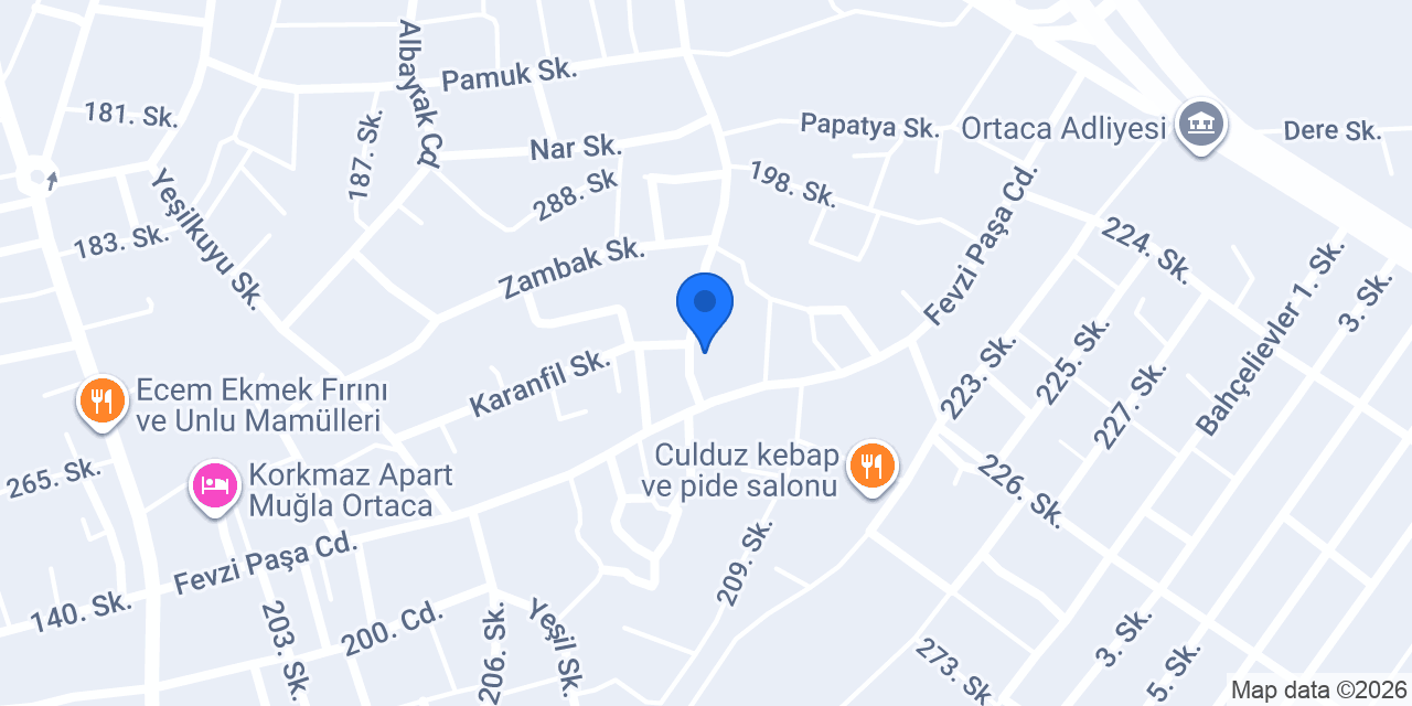 ORTACA MÜFTÜLÜĞÜ konumu