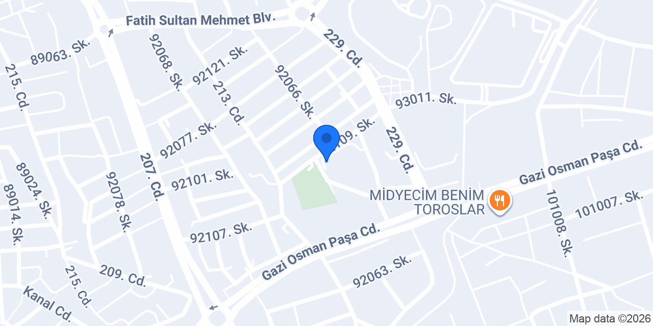Üstay Ortaokulu konumu