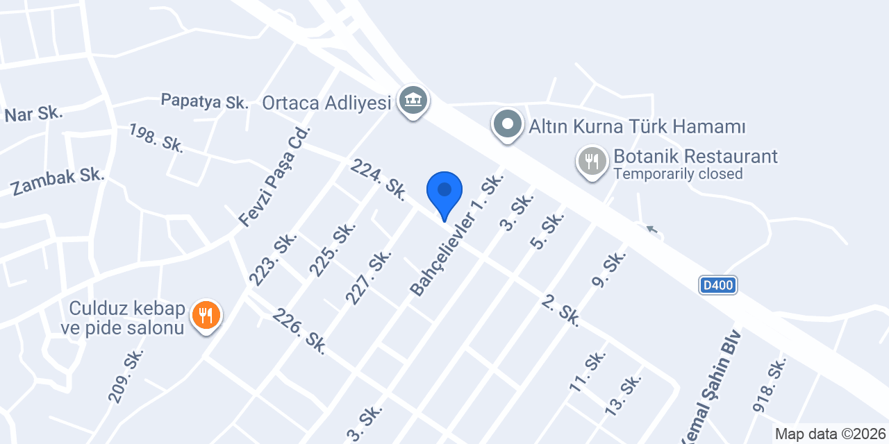 Ortaca İlçe Seçim Kurulu Başkanlığı konumu