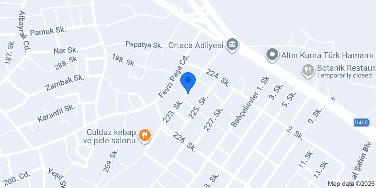 Dalyan Villa Meryem Ana konumu