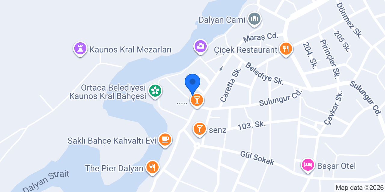 Çınar Sahil Pansiyon konumu