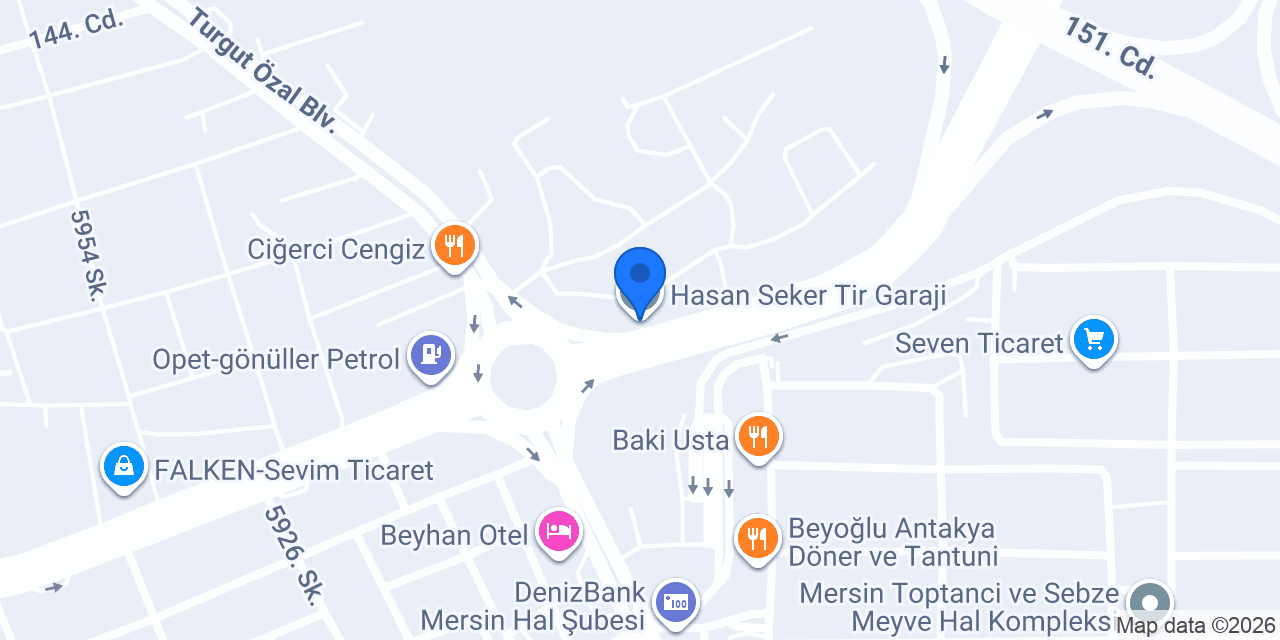 Hasan Seker Tir Garaji konumu