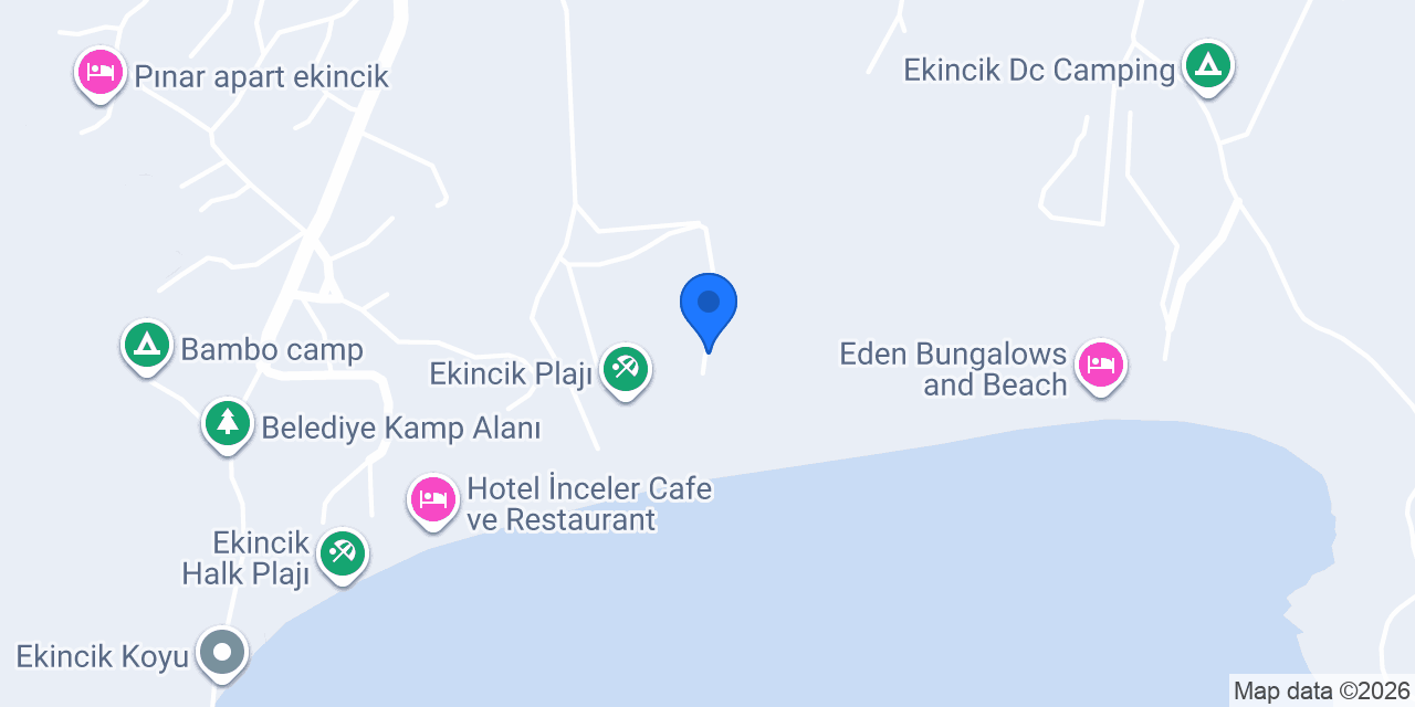 Ekincik Begonvil Karavan Camping konumu