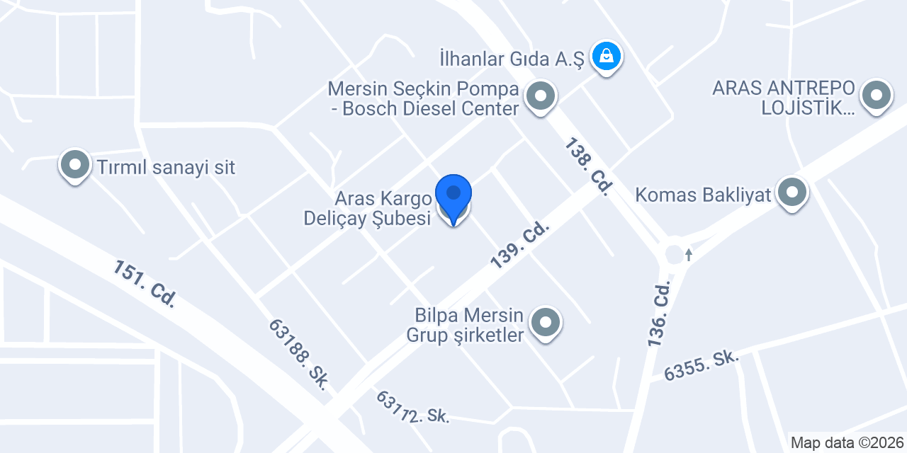 Aras Kargo Deliçay Şubesi konumu