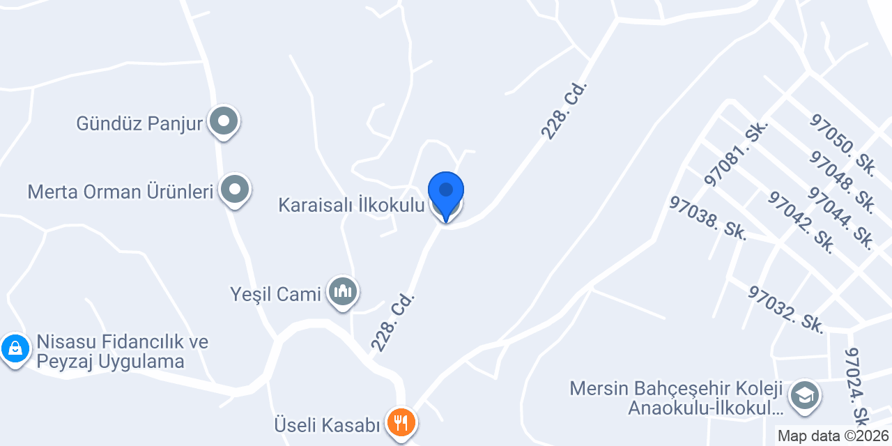 Karaisalı İlkokulu konumu