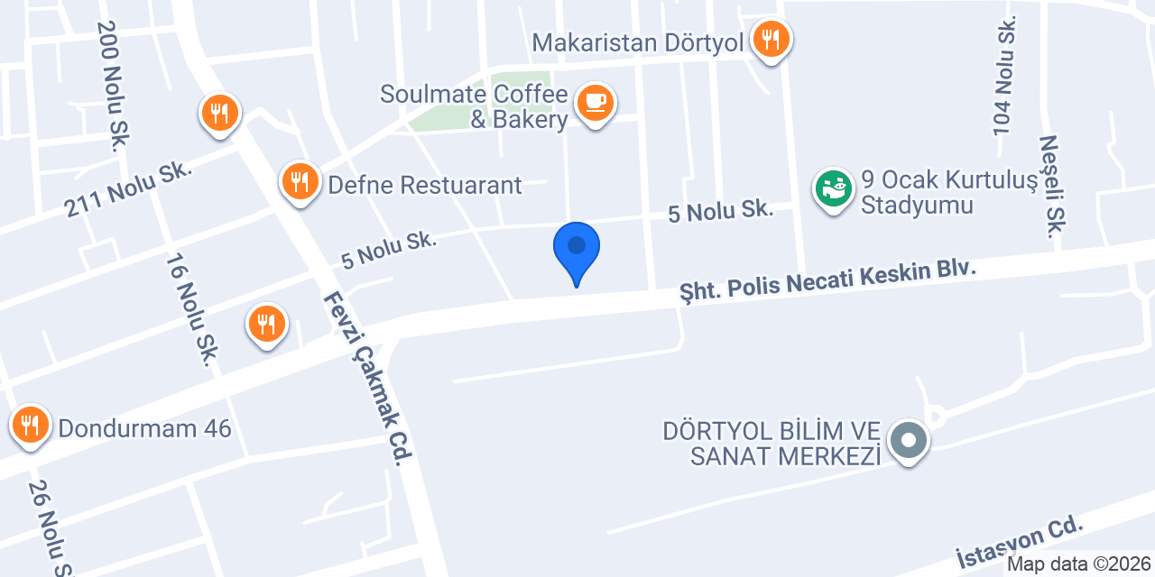 Dörtyol Psikoteknik konumu