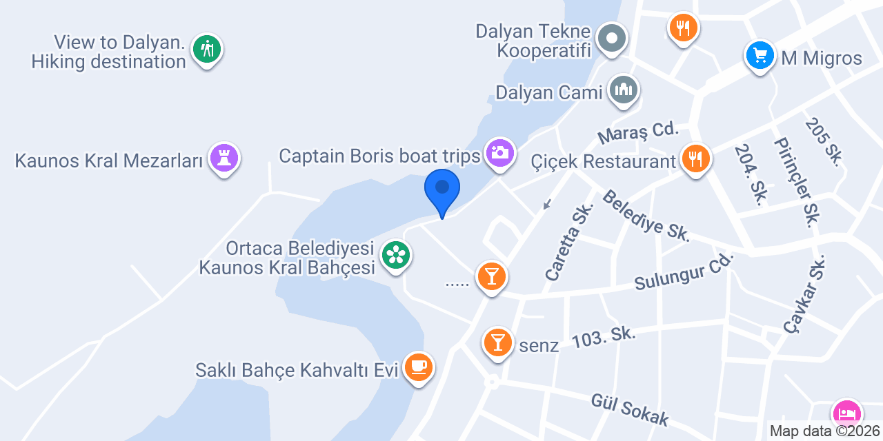 Dalyan Tekne Turları konumu