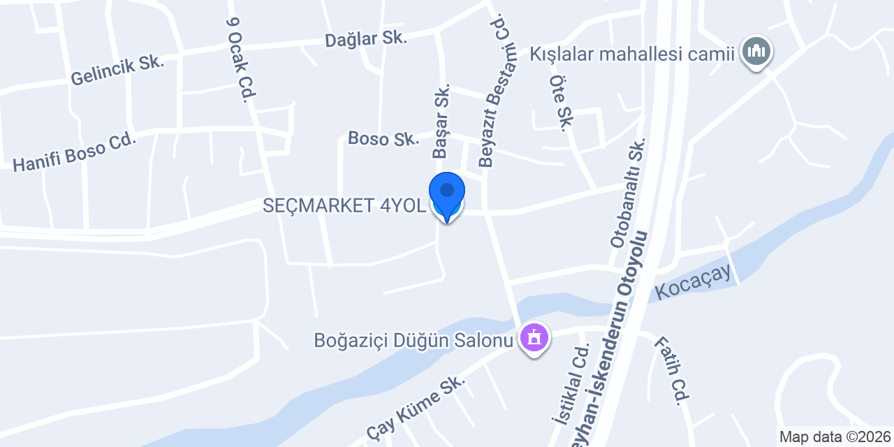 SEÇMARKET 4YOL konumu