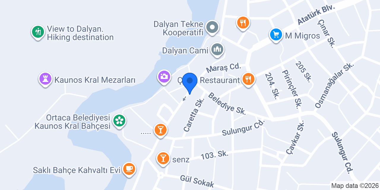 Dalyan Eczanesi konumu