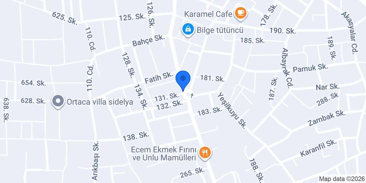 Erkoç Mangal Evi konumu