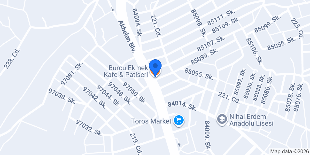Burcu Ekmek Kafe & Patiseri konumu