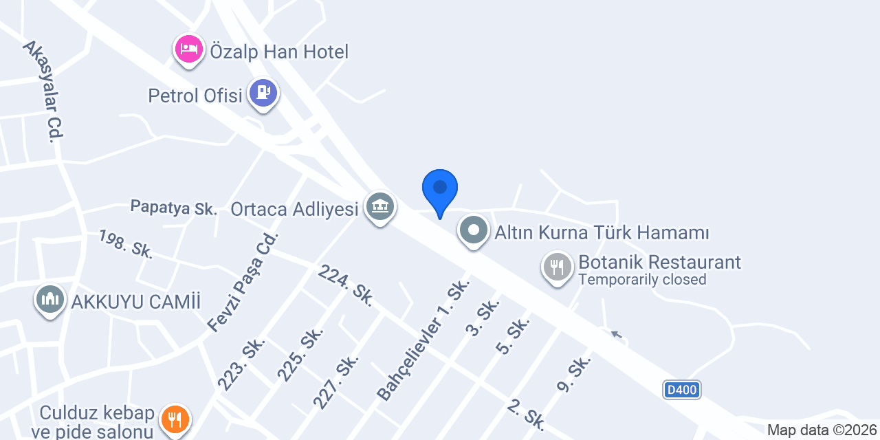 KAUNOS ŞÖMİNE konumu