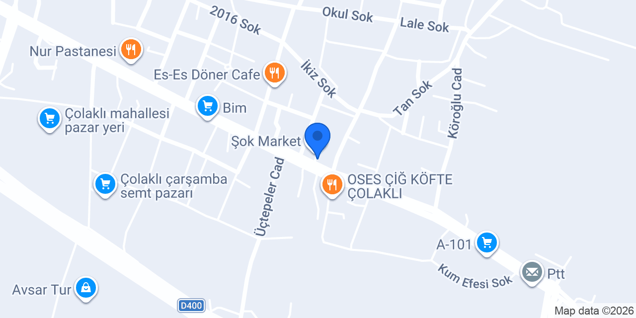 Çukurova Byy Kebap Çolaklı konumu