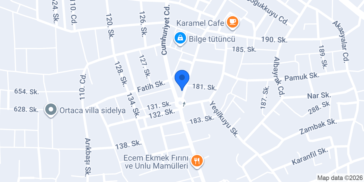 Yağmur Market konumu