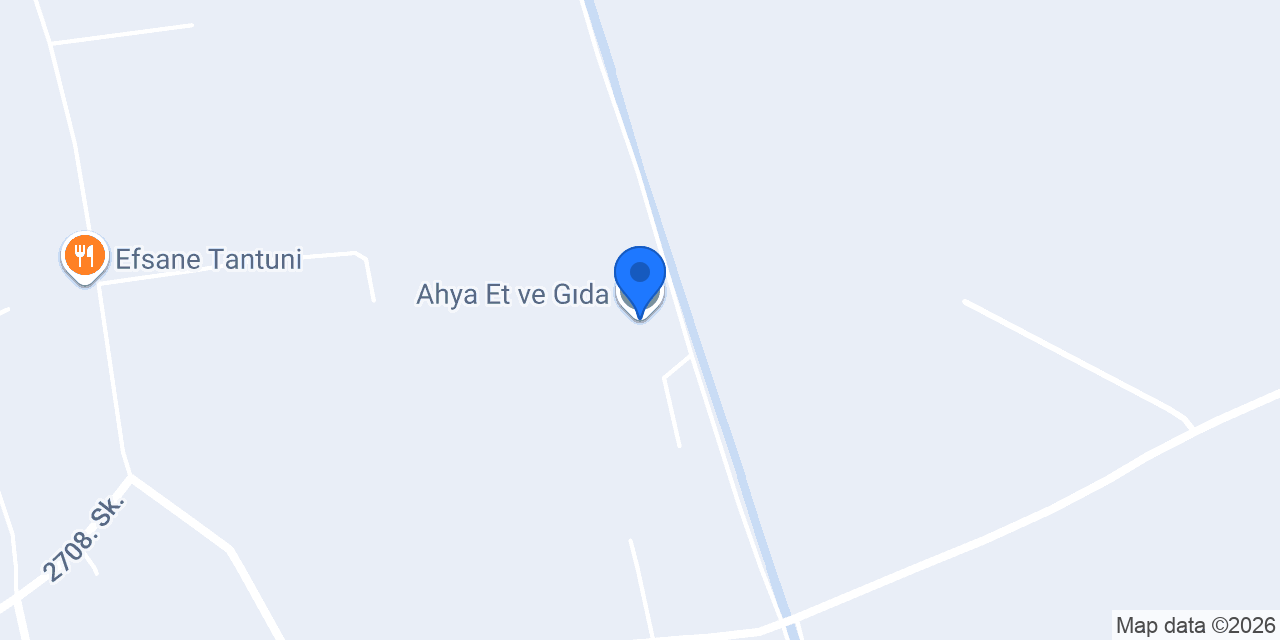 Ahya Et ve Gıda konumu