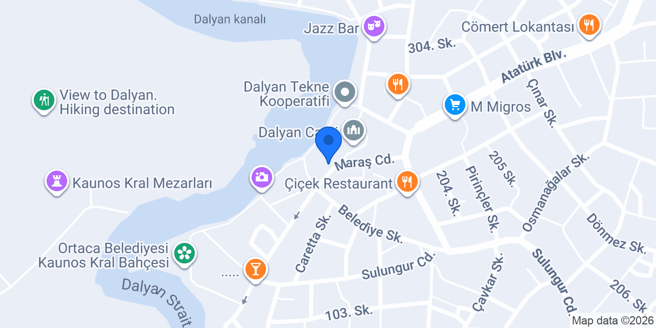 Kordon Restoran konumu