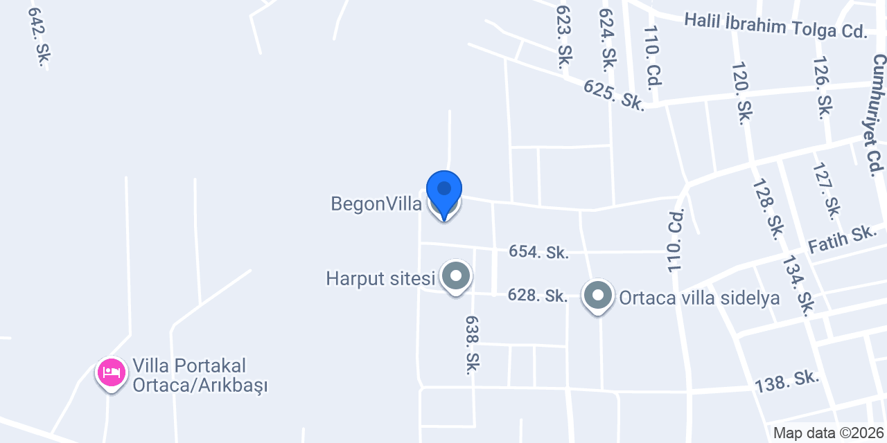 BegonVilla konumu