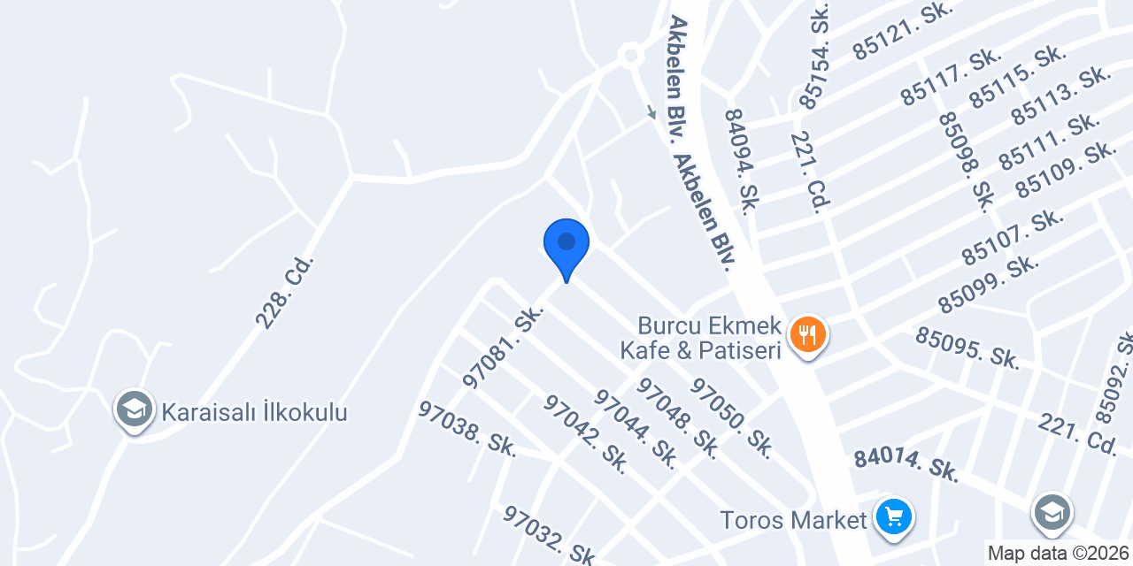 Gülek Mobilya konumu