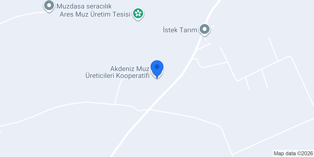 Akdeniz Muz Üreticileri Kooperatifi konumu