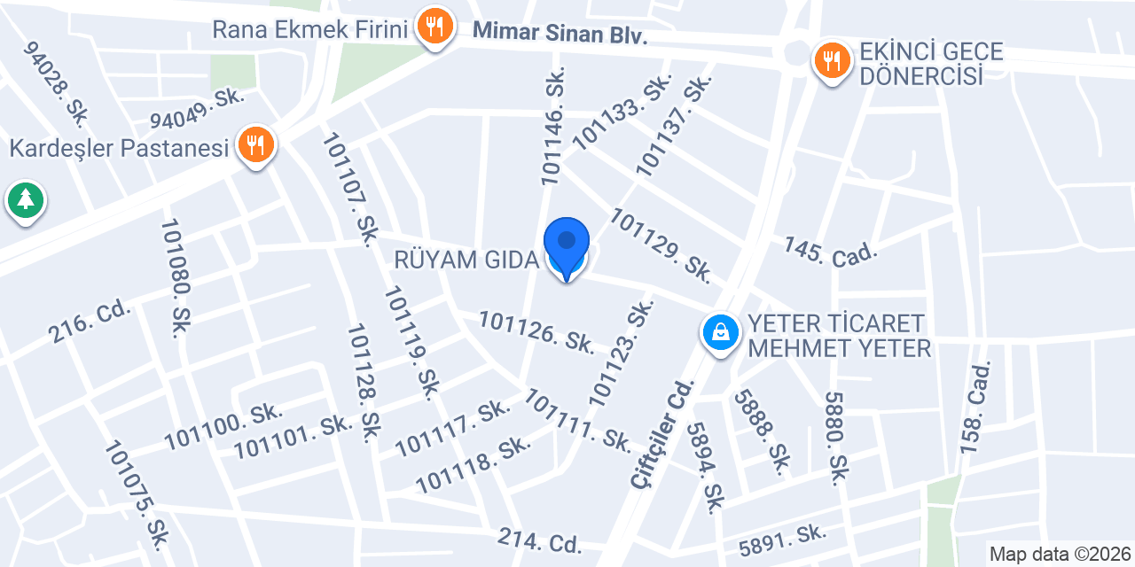 RÜYAM GIDA konumu