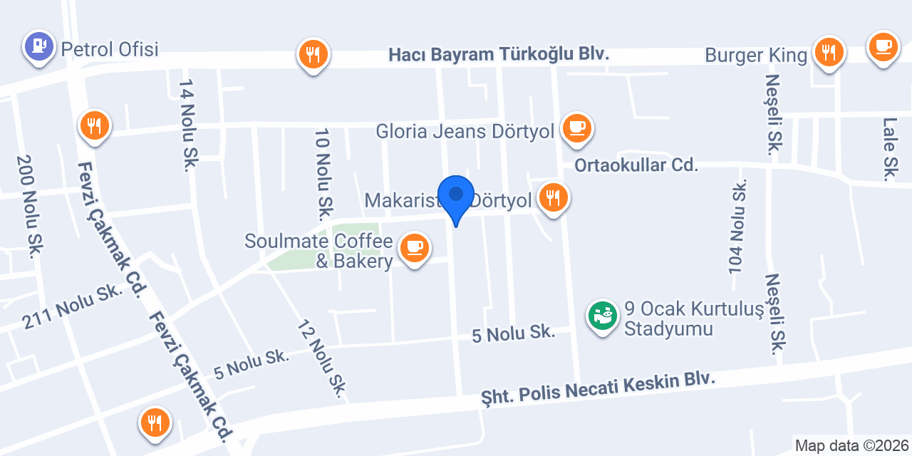 Soulmate Coffee - Hatay Dörtyol konumu