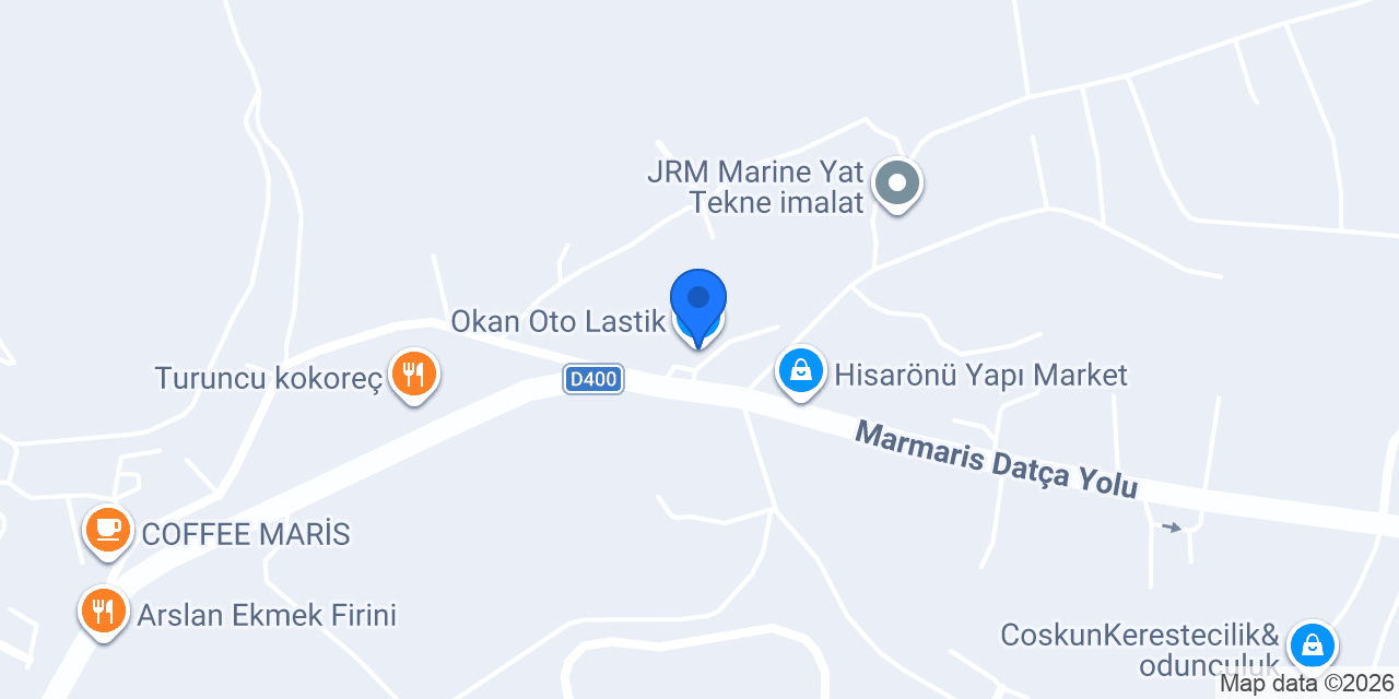 Okan Oto Lastik konumu