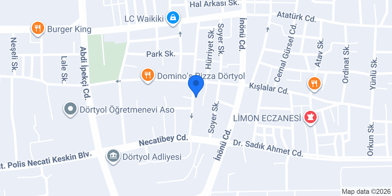 Güney Yapı Market konumu