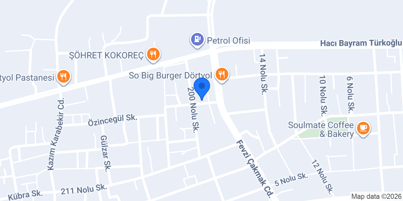 Hatay Ateş Döner konumu