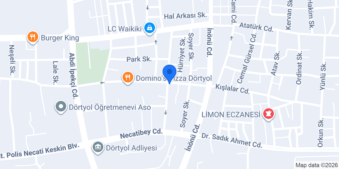 Robert's Coffee Dörtyol konumu