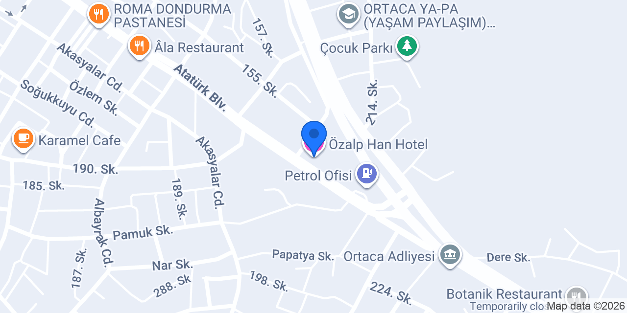 Özalp Han Hotel konumu