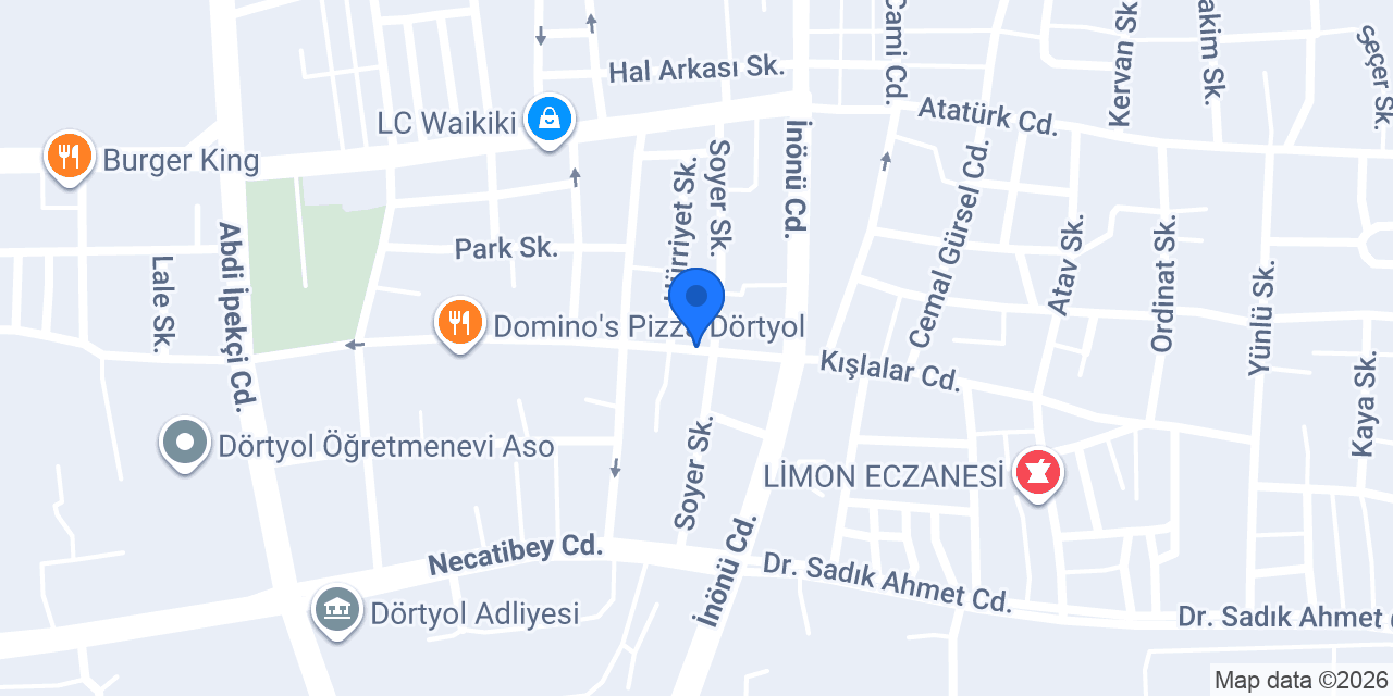Efes Döner Dörtyol konumu