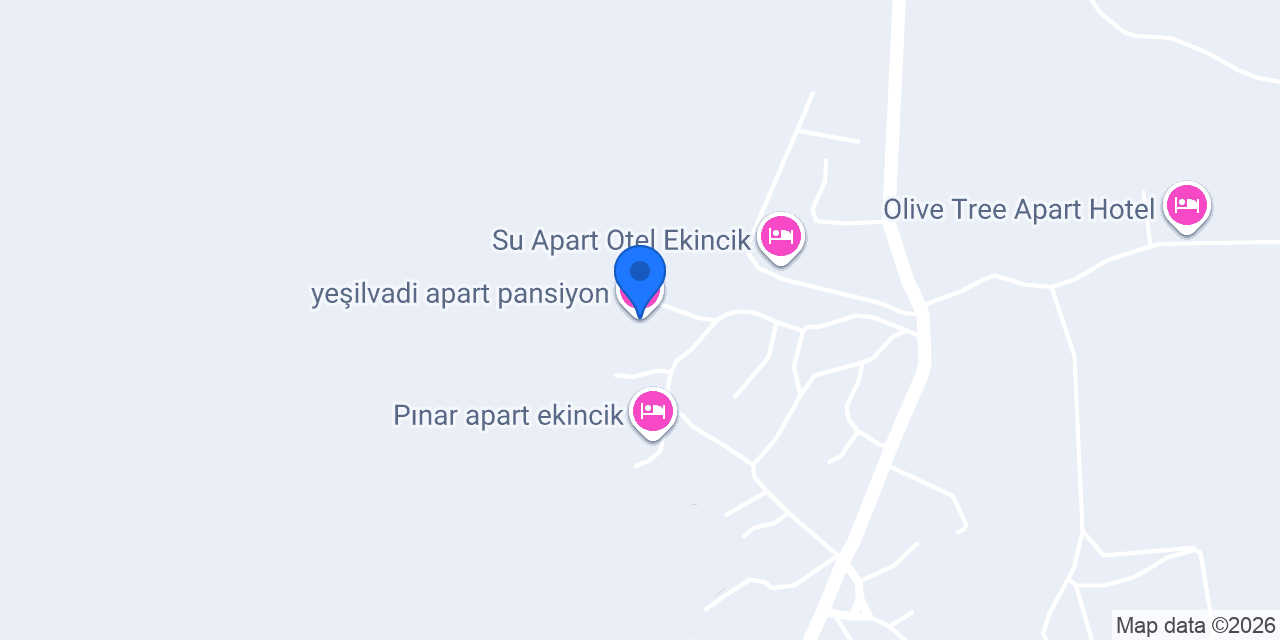 yeşilvadi apart pansiyon konumu