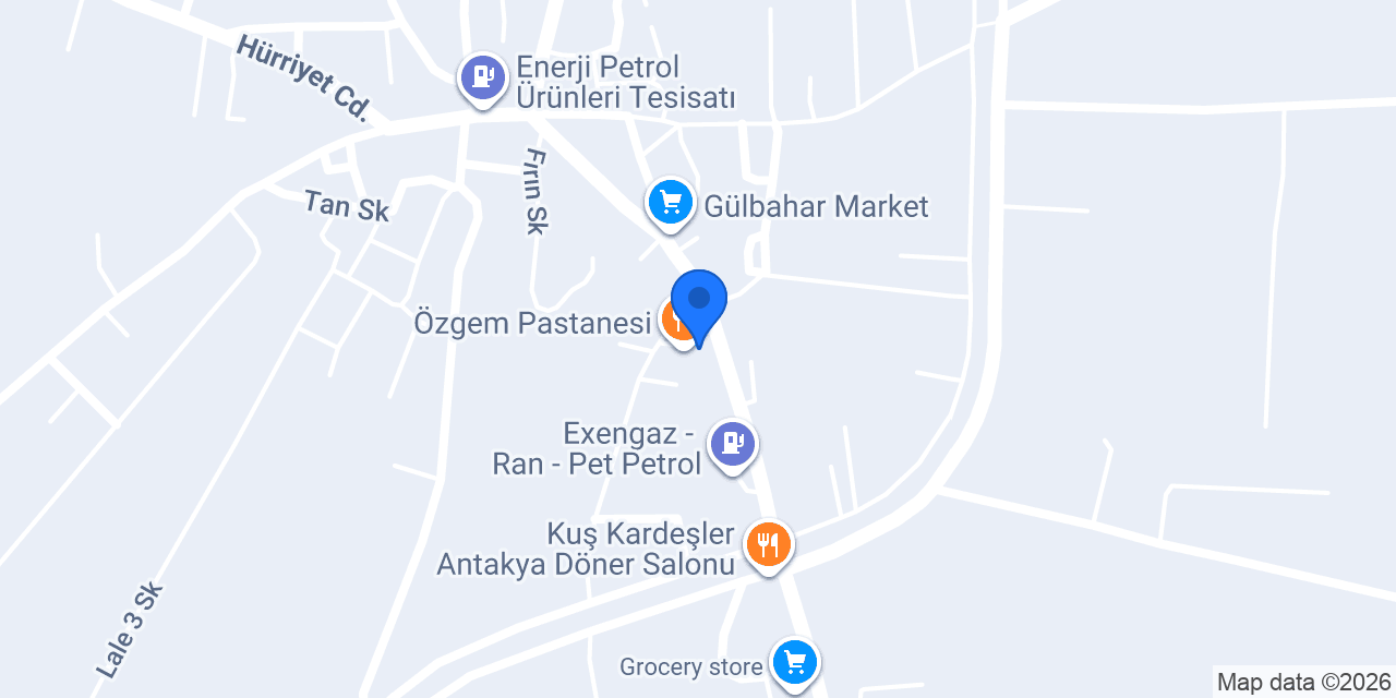 Özgem Pastanesi konumu
