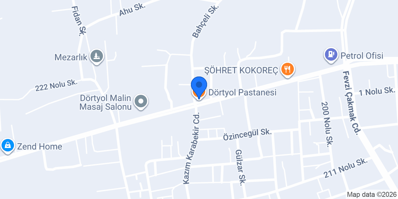 Dörtyol Pastanesi konumu
