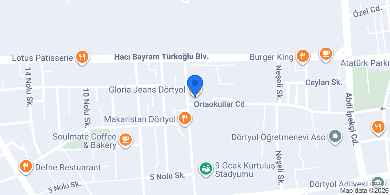 Gloria Jeans Dörtyol konumu