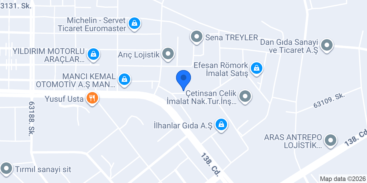 MERSİN AĞIR VASITA SCANİA ÖZEL SERVİS konumu