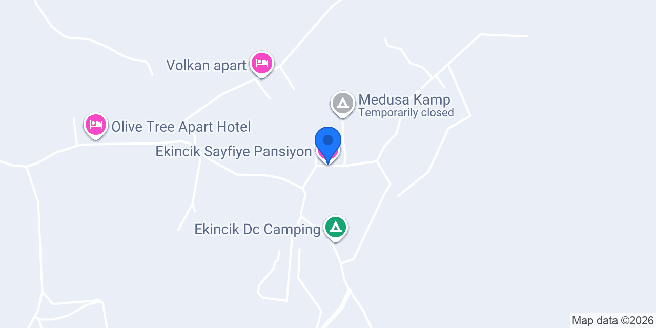 Ekincik Sayfiye Pansiyon konumu