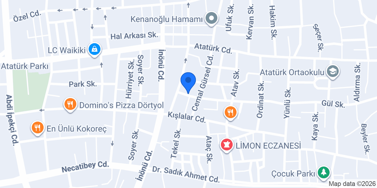 Terzi Asuman Sonsuz (Dörtyol) konumu