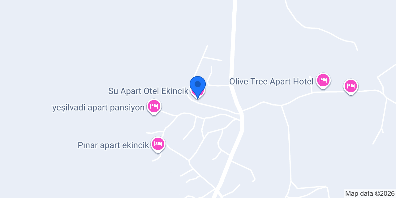Su Apart Otel Ekincik konumu