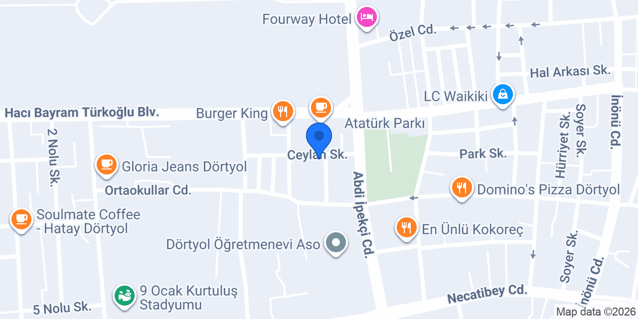 Dörtyol Asansör konumu