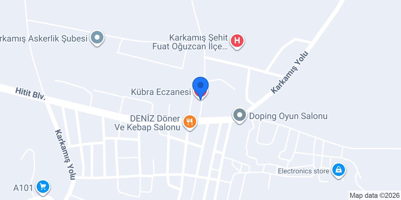 Kübra Eczanesi konumu
