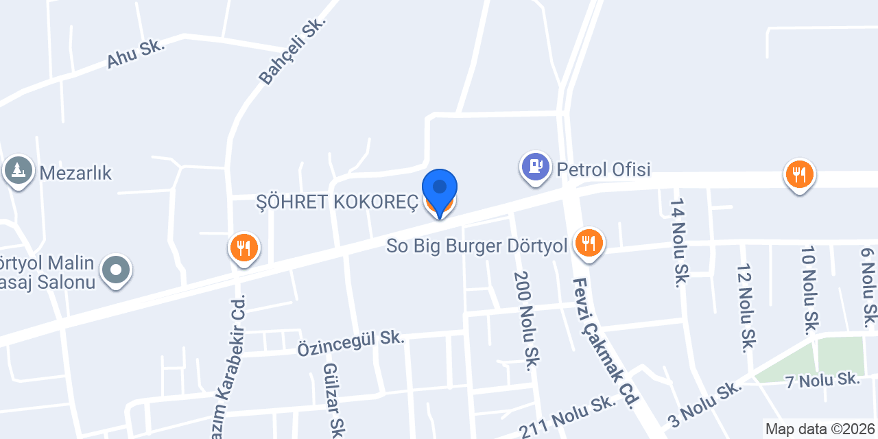 ŞÖHRET KOKOREÇ konumu