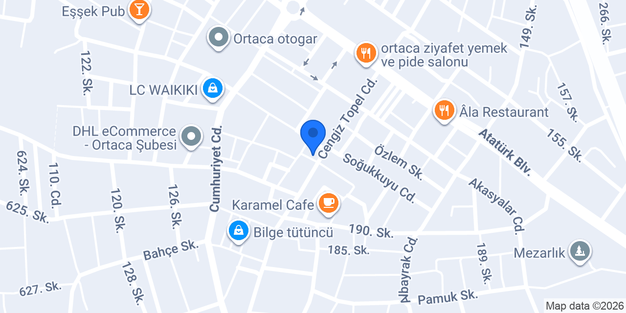 Ortaca 5 Nolu Aile Sağlığı Merkezi konumu