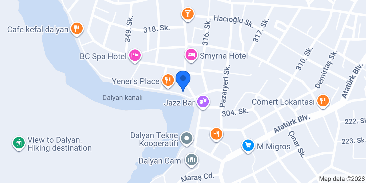 Dalyan life travel konumu