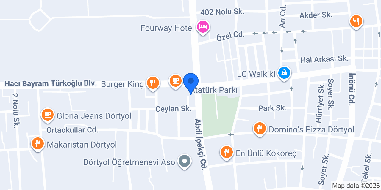 Av. Güner Sevde MÜLAYİM ERDEM konumu