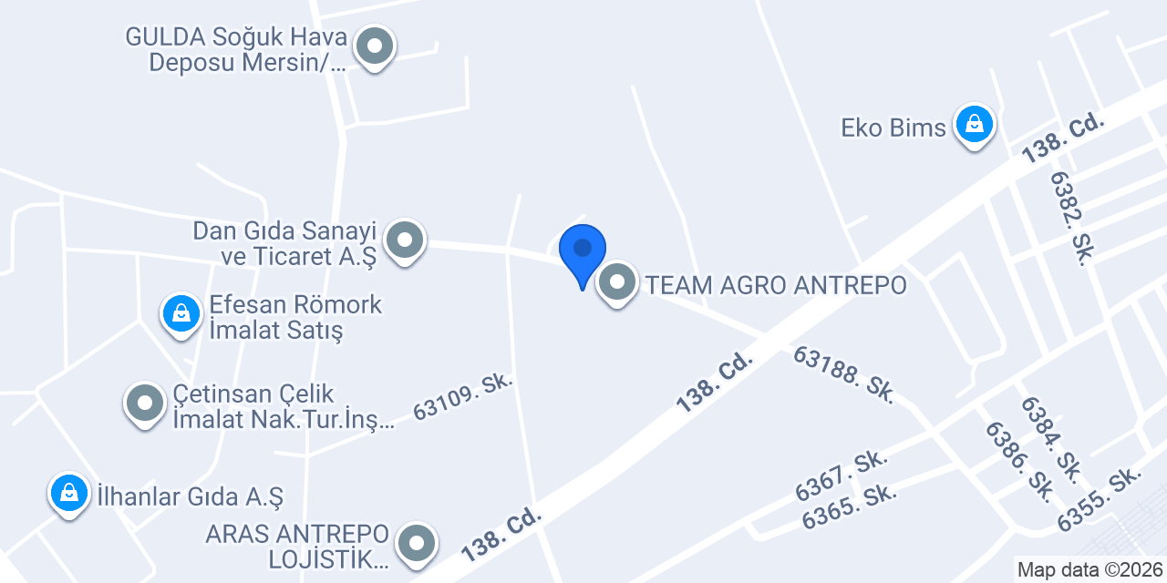 Aral Endüstri Ürünleri konumu