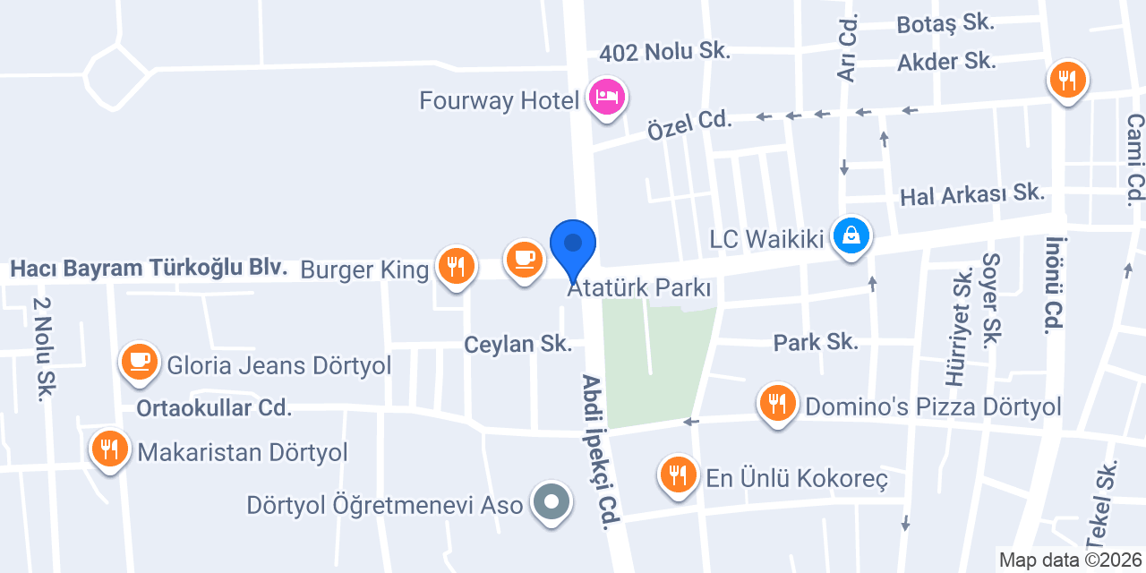 Eminevim Hatay Dörtyol Şube konumu