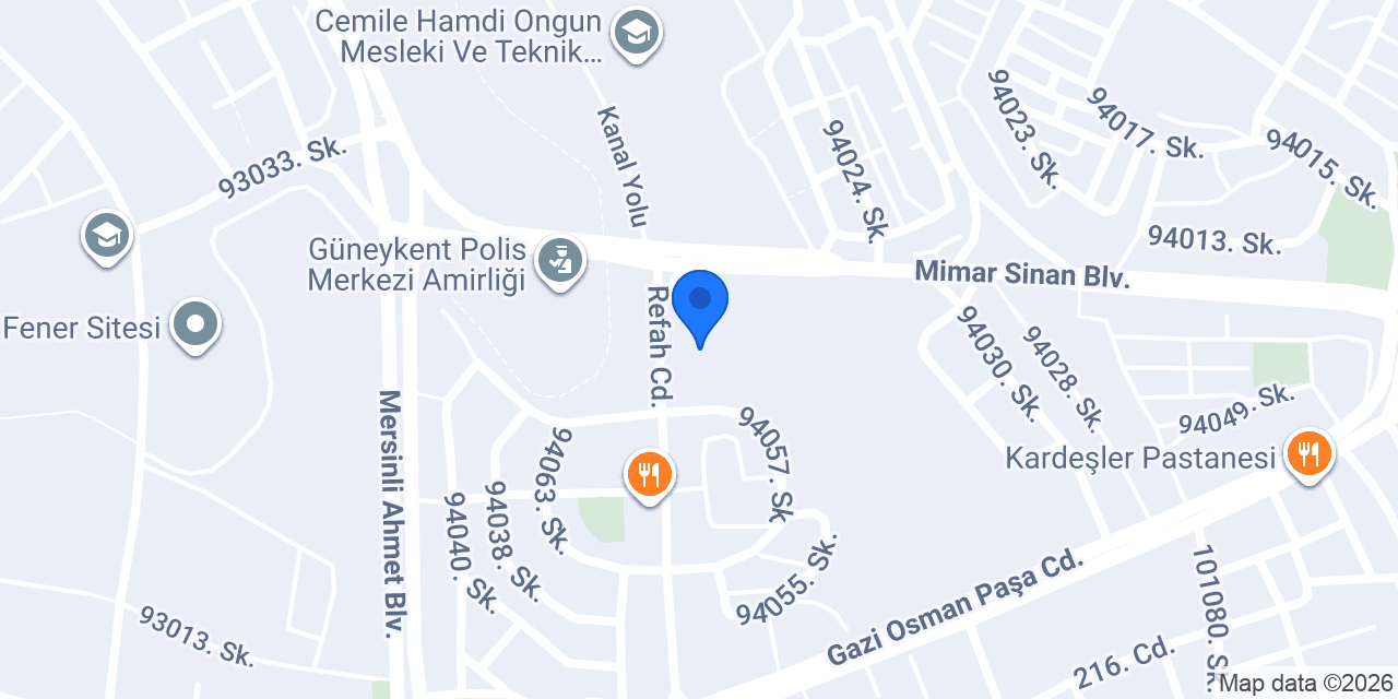 Anafartalar İlkokulu konumu